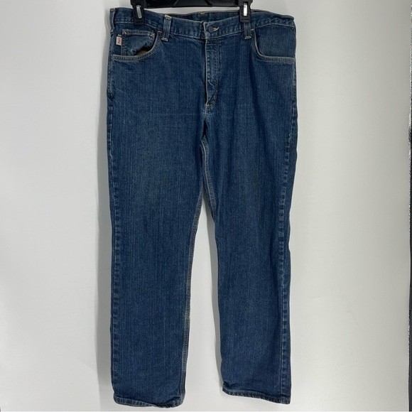 Carhartt Jeans Carhartt Jeans Mens 38 X 32 Blue Fire Resistant